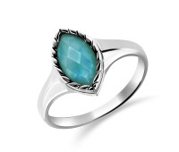 Amazonite Silver Rings NSR-2332